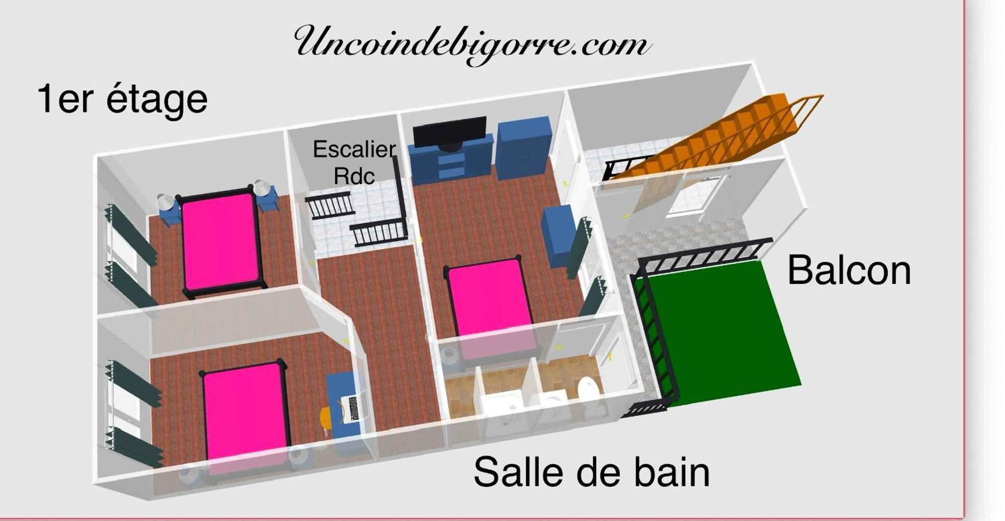 Logements Un Coin De Bigorre - La Tournayaise - Canal Plus, Netflix, Rmc Sport - Wifi Fibre Exterior foto
